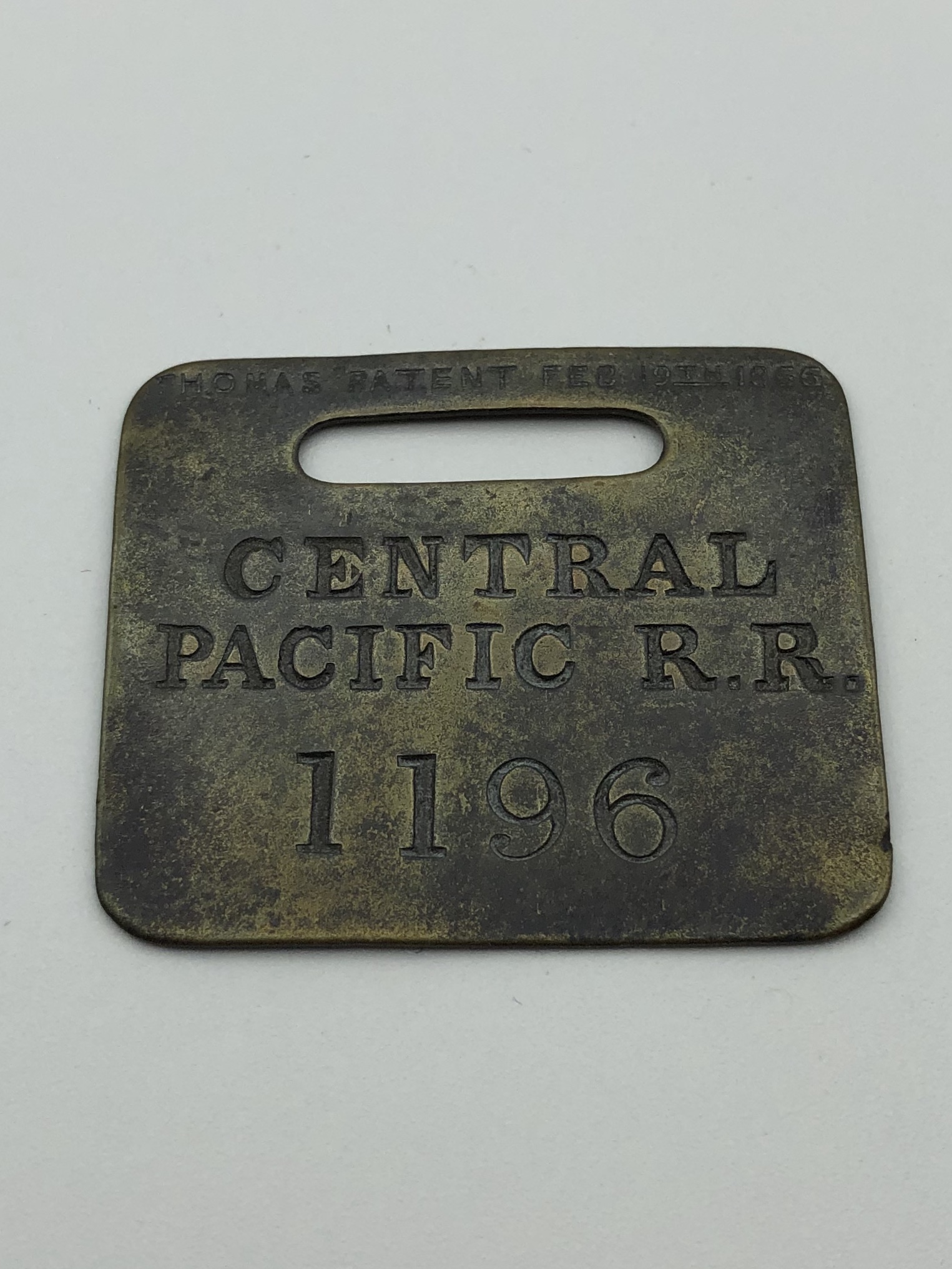 Antique Railroad Baggage Tag