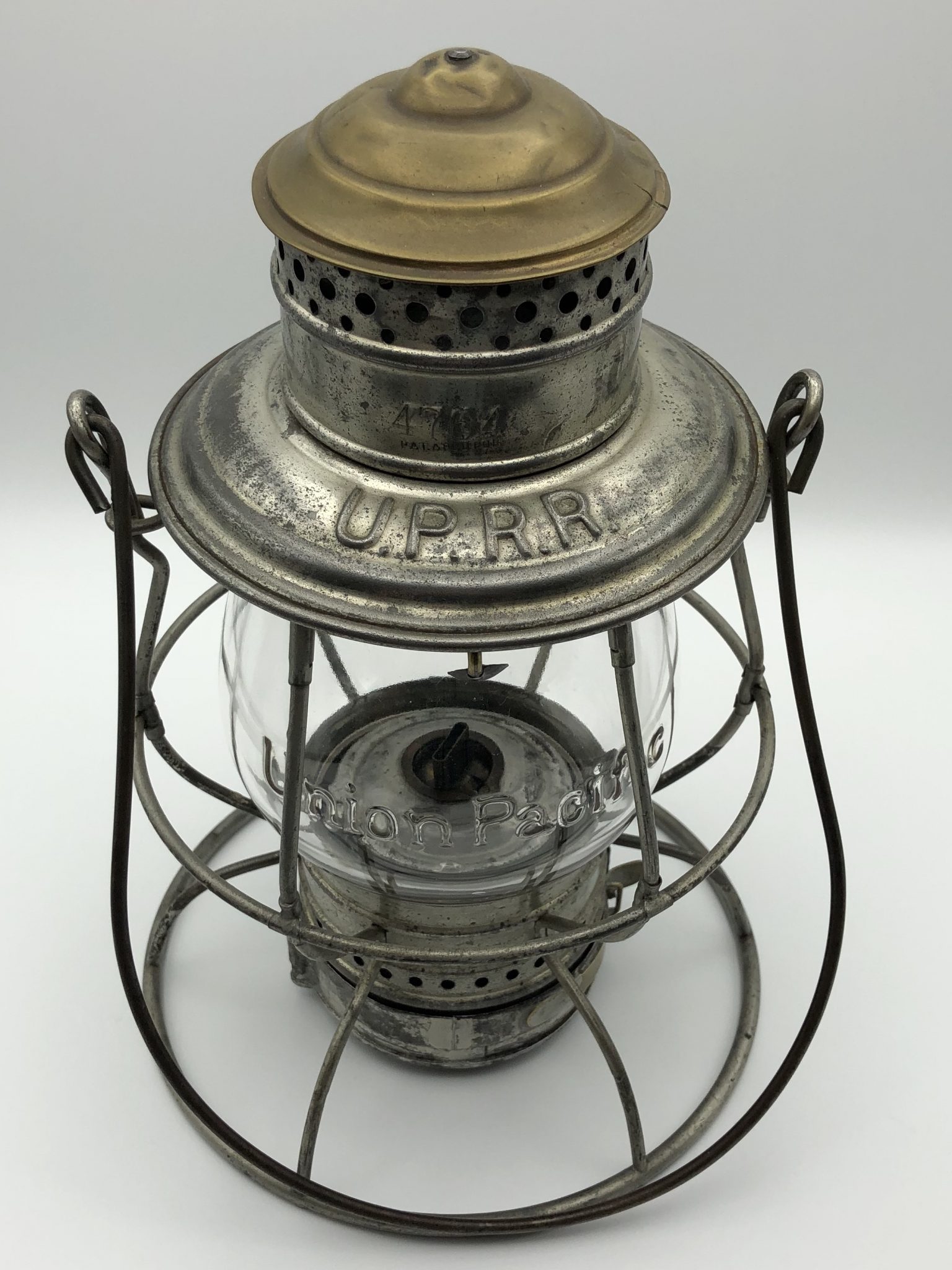 UPRR Brasstop Railroad Lantern