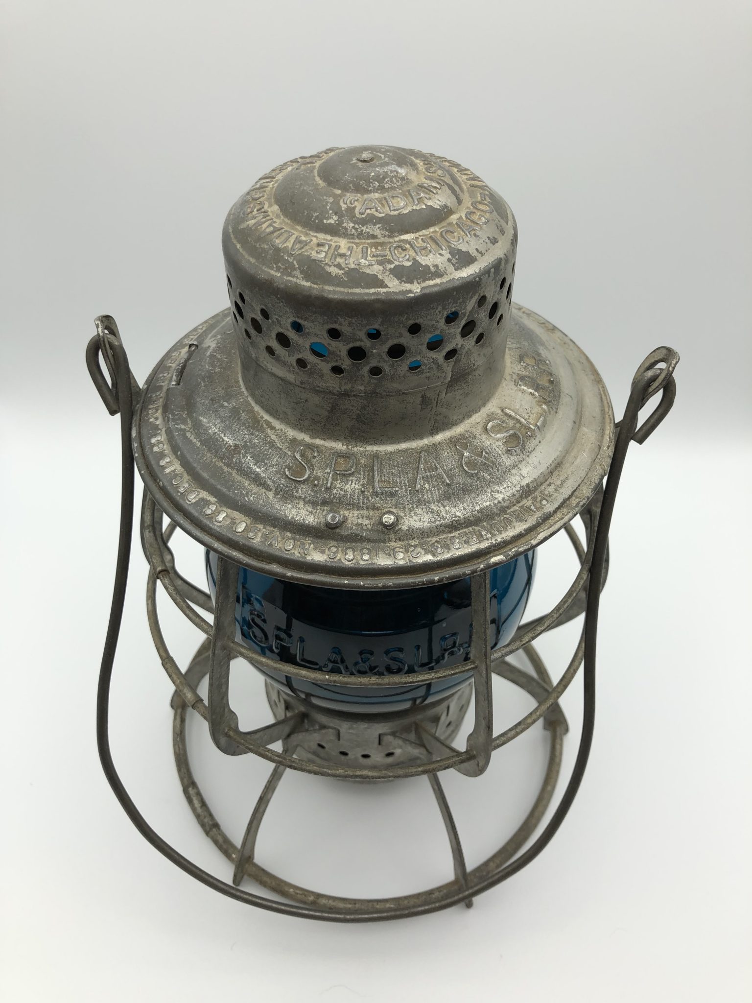 spla&slrr railroad lantern-antique-railroadiana