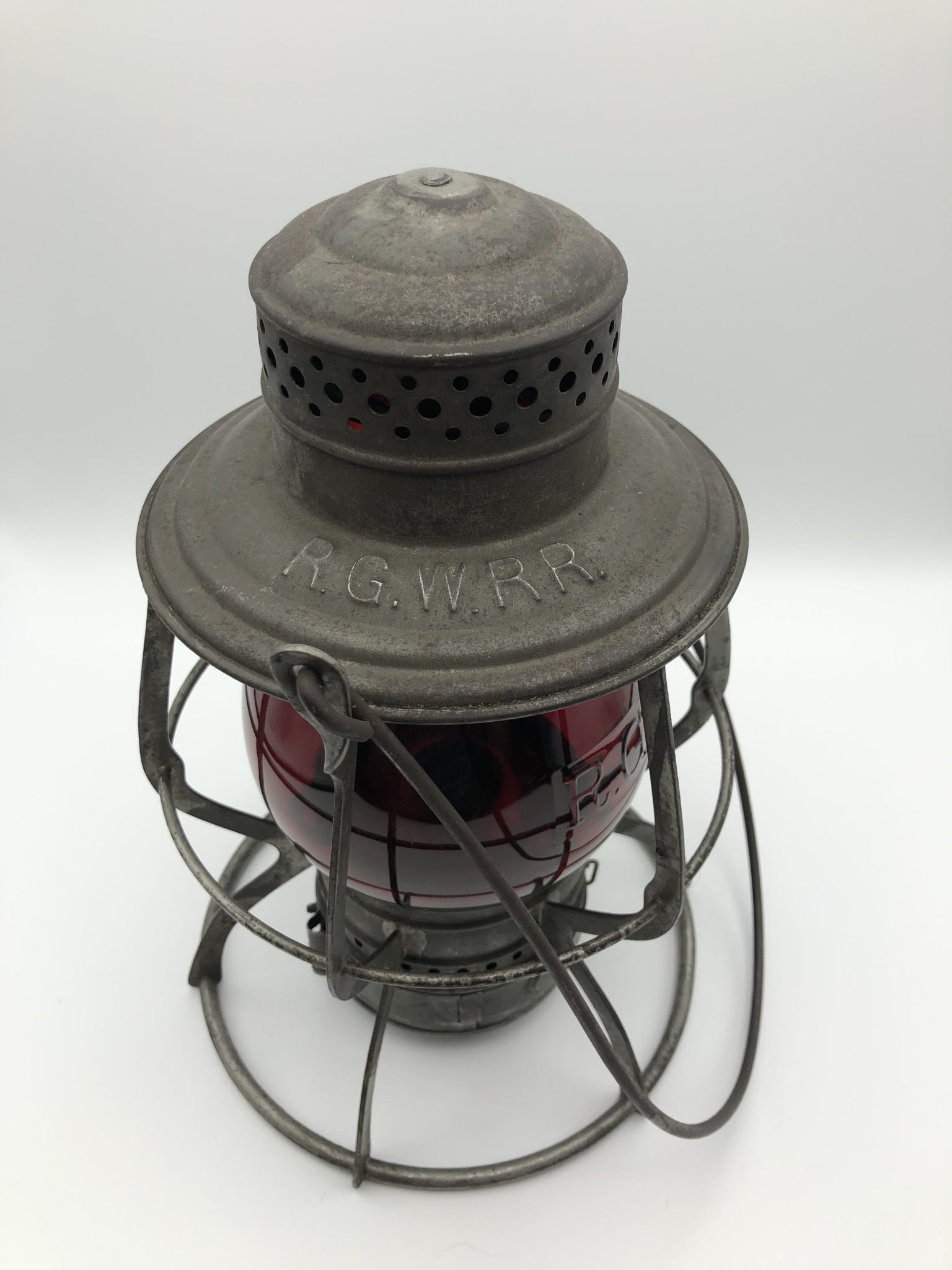 rgwrr lantern-rio grande western railroad-railroadiana-railroad lantern-utah