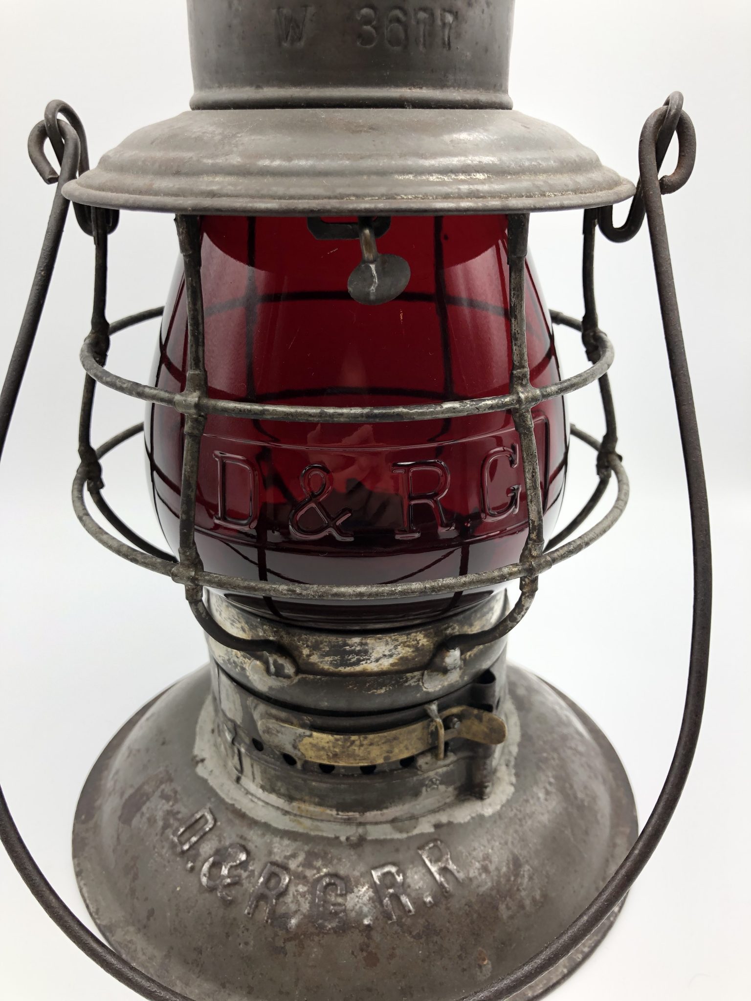 D&RGRR Brasstop Railroad Lantern