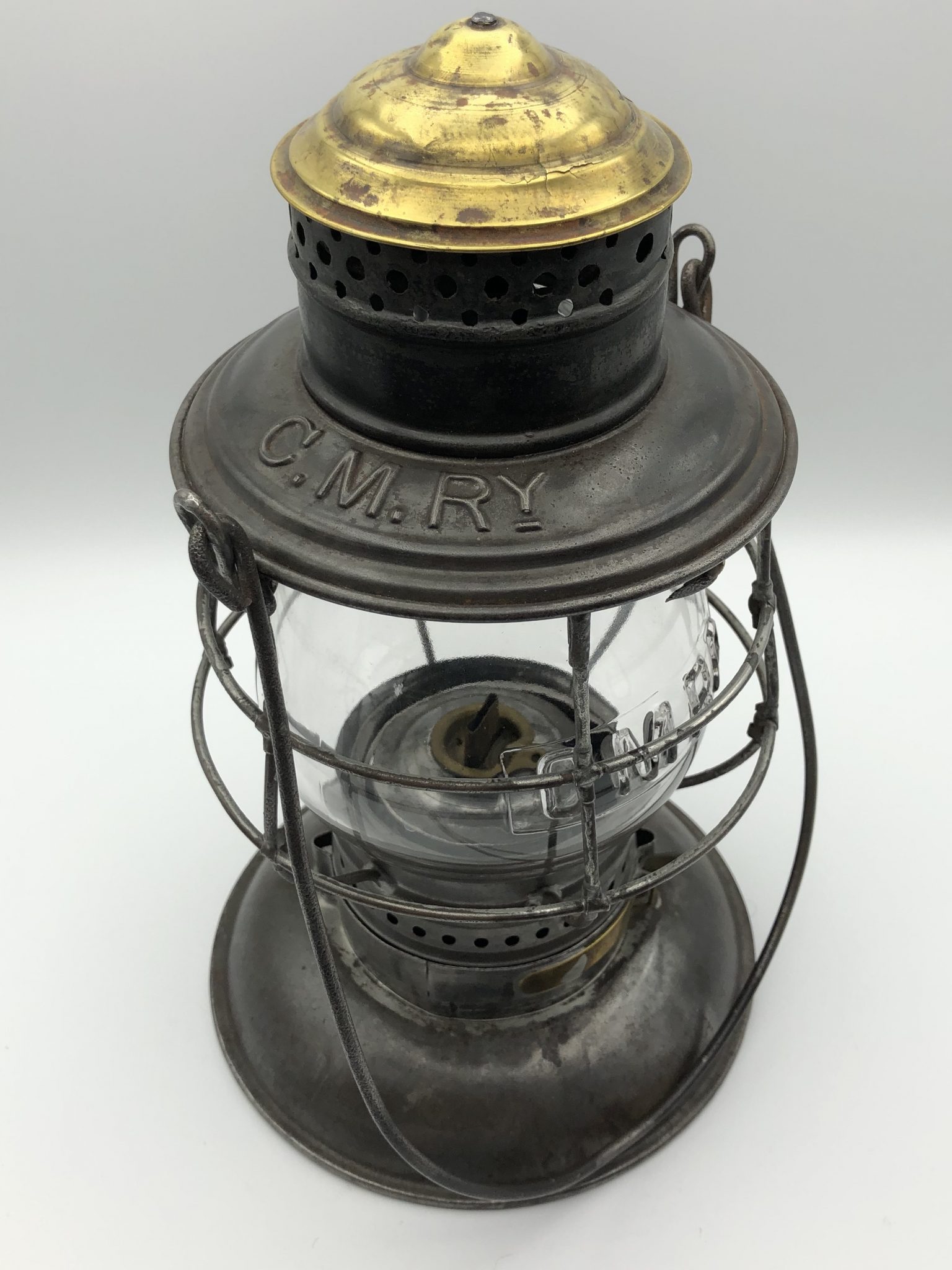 CMRy Brasstop Railroad Lantern