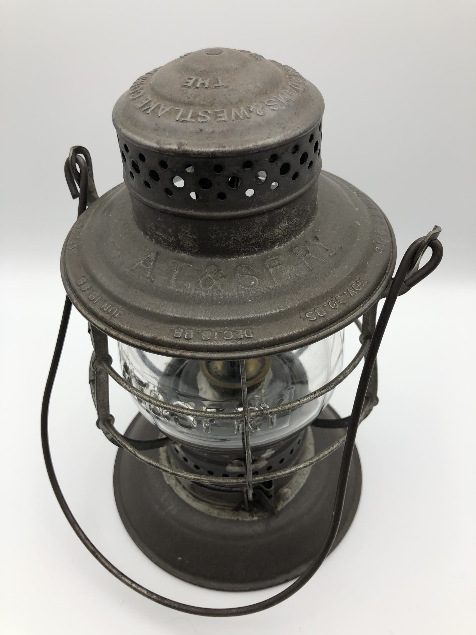 AT&SFRY Railroad Lantern