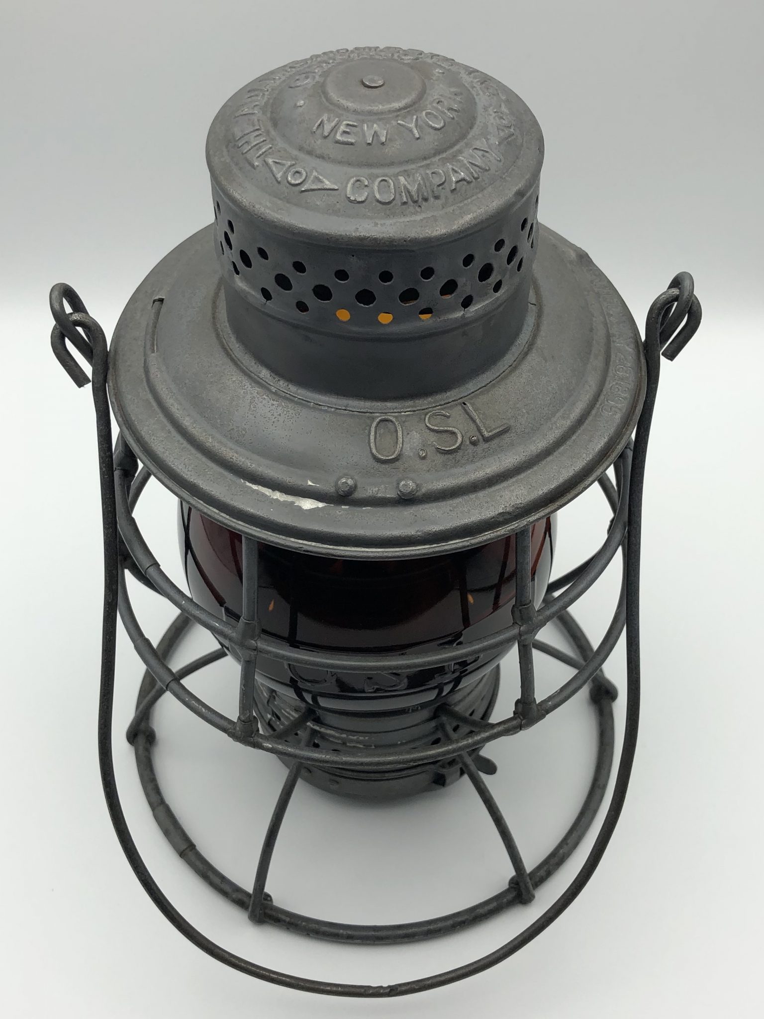 osl railroad lantern-utah-railroad antique-railroadiana