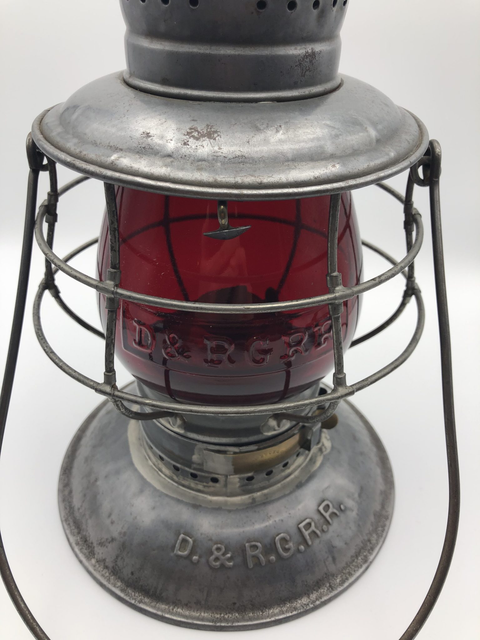 D&RGRR Brasstop Railroad Lantern