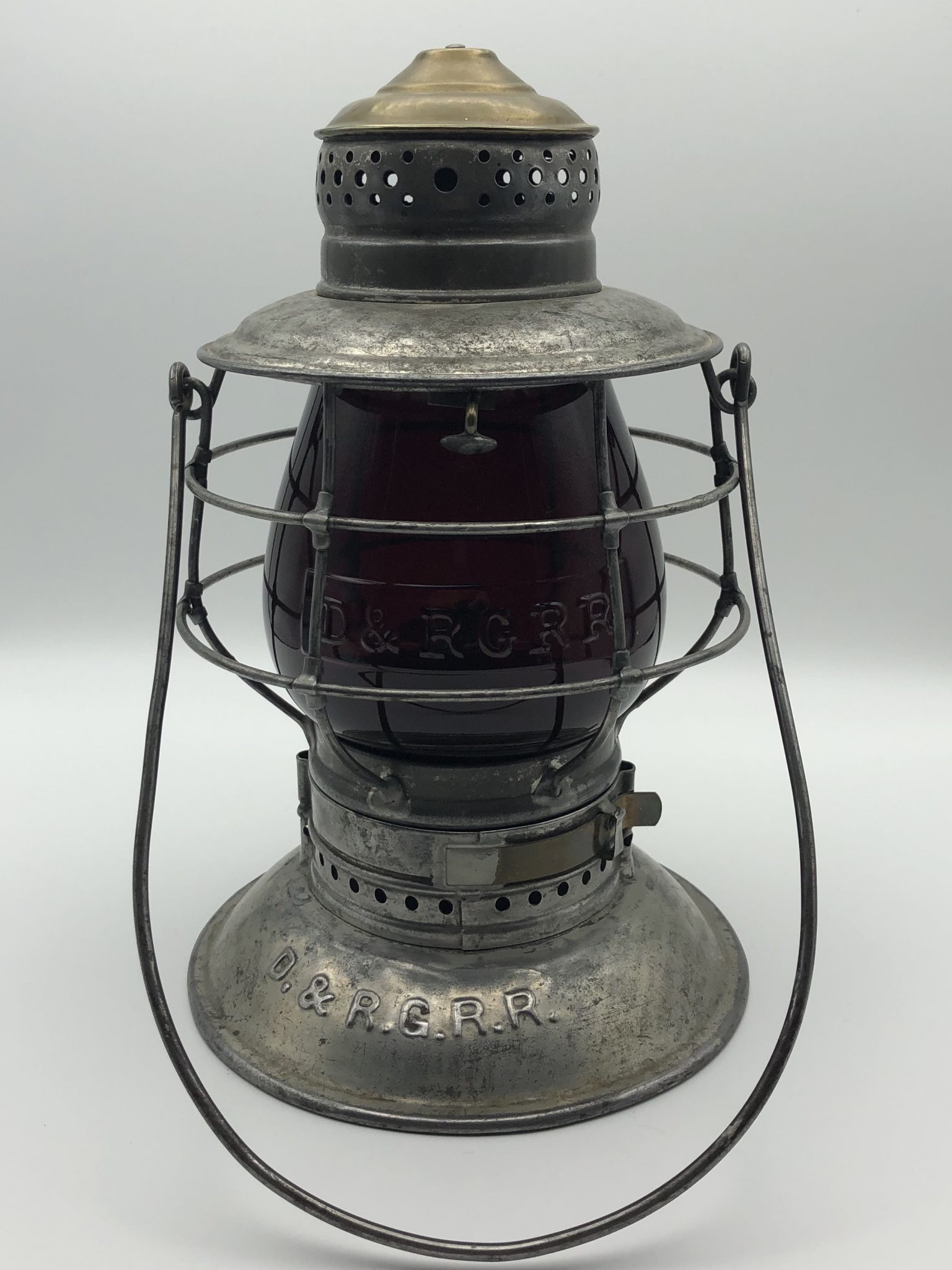 D&RGRR Brasstop Railroad Lantern