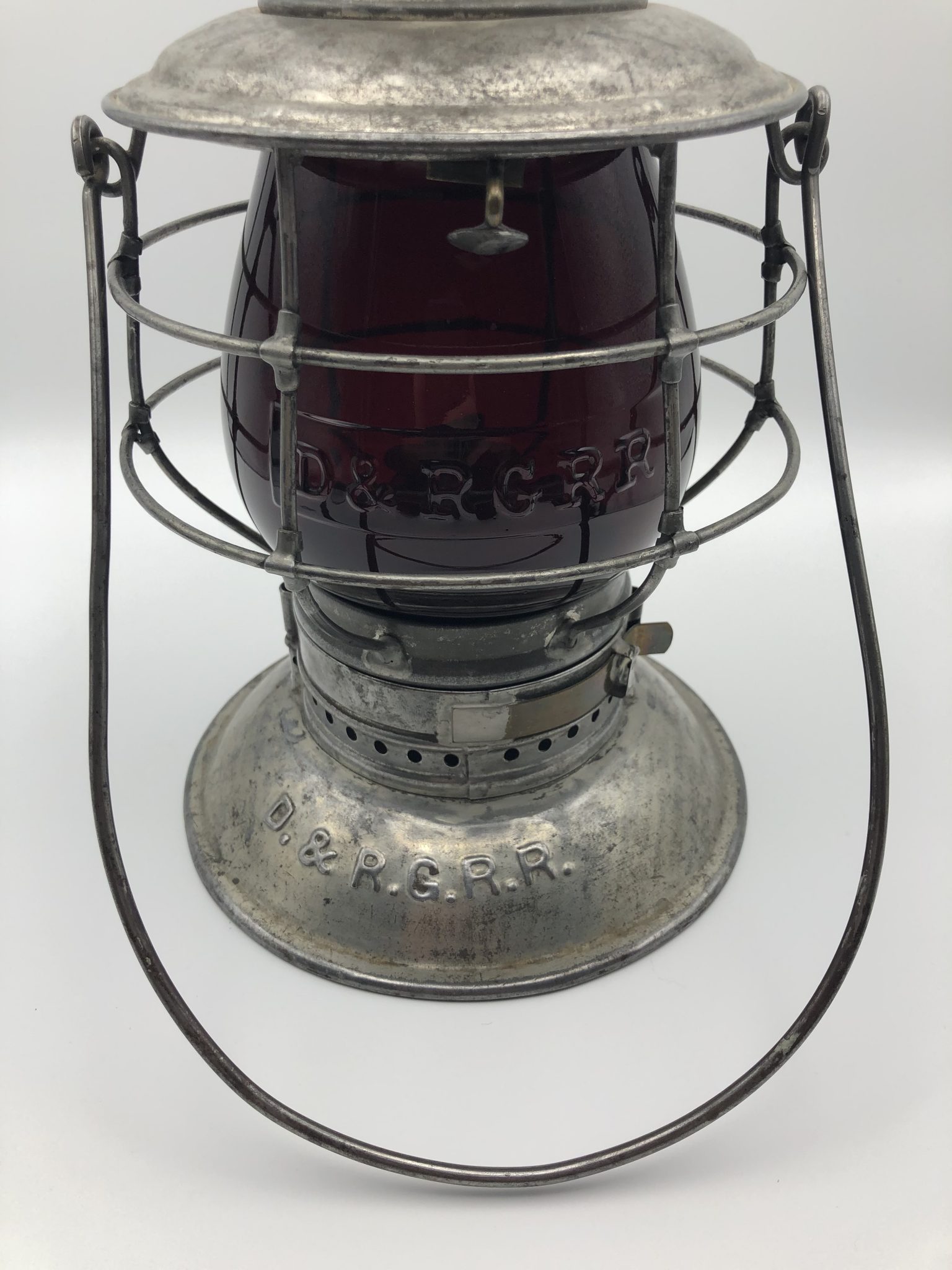 D&RGRR Brasstop Railroad Lantern