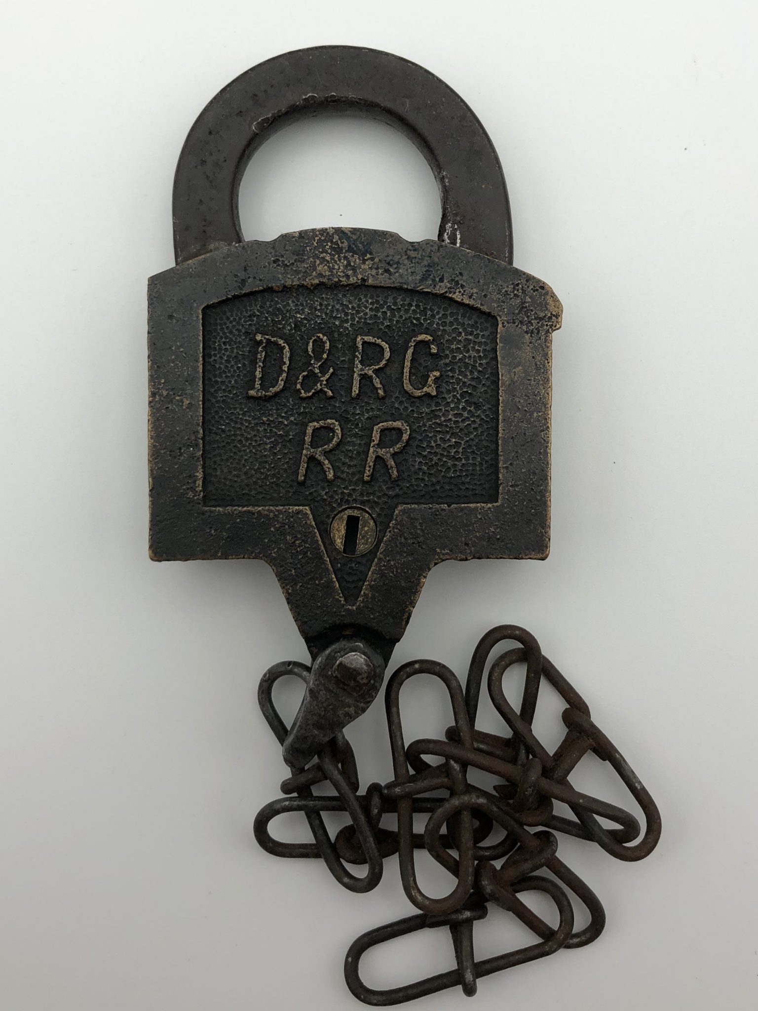 d&rgrr keen kutter railroad lock-railroad antique-railroad antiques for sale