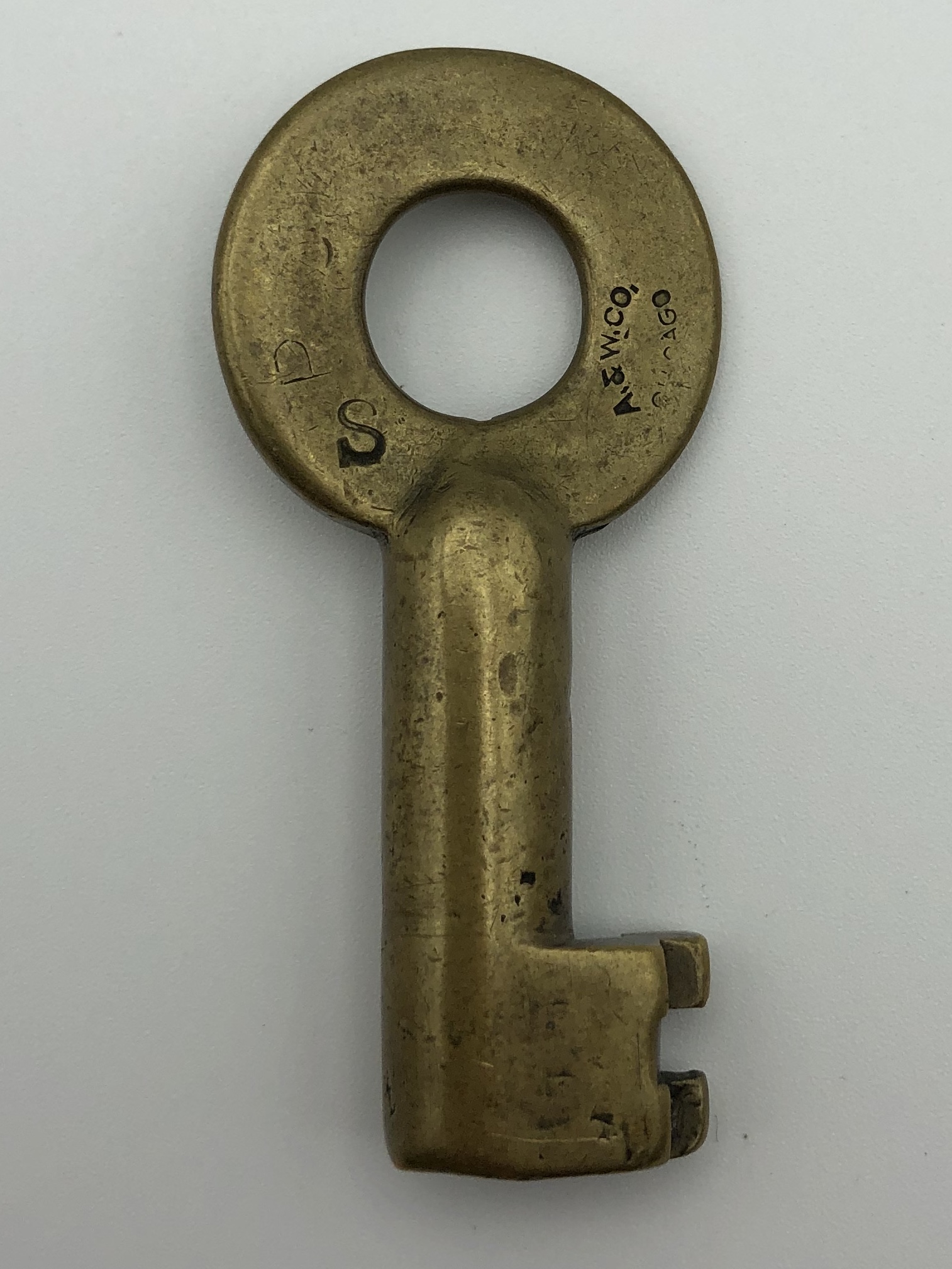 tonopah & tidewater railroad switch key-railroad antiques for sale-railroadiana