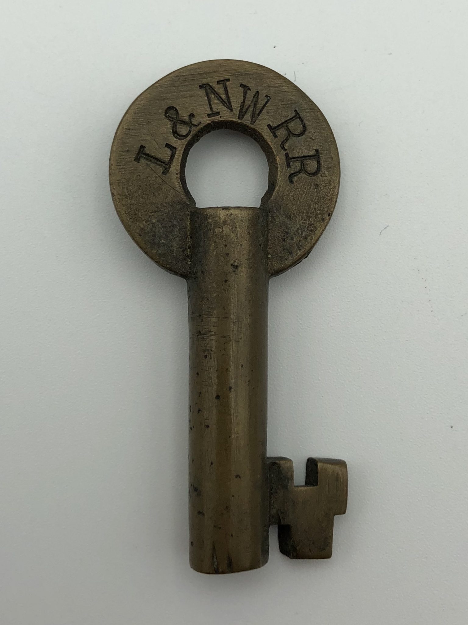 lincoln & northwestern railroad switch key-railroad antiques for sale-railroadiana